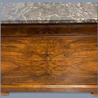 Figured Walnut Marble Top Commode (3 of 9) Figured Walnut Marble Top Commode (3 of 9)