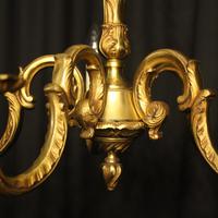 French Gilded Bronze 5 Light Antique Chandelier (4 of 6) French Gilded Bronze 5 Light Antique Chandelier (4 of 6)