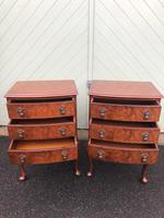 Pair of Antique Burr Walnut Bedside Chests (9 of 9) Pair of Antique Burr Walnut Bedside Chests (9 of 9)