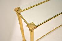 1970’s Vintage Brass & Glass Console Table (6 of 8) 1970’s Vintage Brass & Glass Console Table (6 of 8)