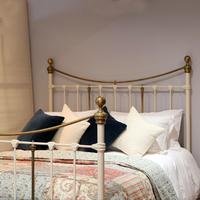 Decorative Victorian Antique Bed in Cream (2 of 6) Decorative Victorian Antique Bed in Cream (2 of 6)