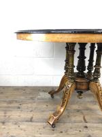 Victorian Walnut & Mixed Woods Inlaid Centre Table (5 of 11) Victorian Walnut & Mixed Woods Inlaid Centre Table (5 of 11)