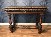 Victorian Carved Oak Library Table (10 of 25) Victorian Carved Oak Library Table (10 of 25)
