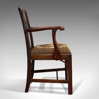 Antique Carver Chair, English, Mahogany, Needlepoint, Elbow, Chippendale Style (11 of 12) Antique Carver Chair, English, Mahogany, Needlepoint, Elbow, Chippendale Style (11 of 12)