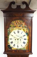 18th Century Scottish 8 Day Longcase Clock Flame Mahogany Painted Dial Grandfather Clock (2 of 7) 18th Century Scottish 8 Day Longcase Clock Flame Mahogany Painted Dial Grandfather Clock (2 of 7)