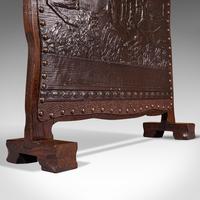 Antique Embossed Fire Screen, Oak, Leather, Fireside, Arts & Crafts, Edwardian (12 of 12) Antique Embossed Fire Screen, Oak, Leather, Fireside, Arts & Crafts, Edwardian (12 of 12)