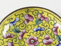 Antique Canton Enamel on Copper Dish (3 of 4) Antique Canton Enamel on Copper Dish (3 of 4)