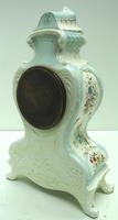 Antique 8 Day Porcelain Mantel Clock Sevres Egg Shell Blue Floral French Mantle Clock (9 of 12) Antique 8 Day Porcelain Mantel Clock Sevres Egg Shell Blue Floral French Mantle Clock (9 of 12)