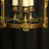 French Gilded Bronze Antique Hall Lantern (4 of 9) French Gilded Bronze Antique Hall Lantern (4 of 9)
