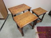 Good Quality Oak Nest of Tables (3 of 4) Good Quality Oak Nest of Tables (3 of 4)