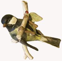 A Porcelain figure Of a Hanging Titmouse by Goebel of Germany (3 of 5)