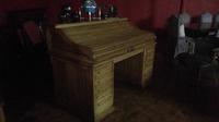 Rare Arts & Crafts Roll Top Desk with Unusual Exposed Tambour Action (4 of 6) Rare Arts & Crafts Roll Top Desk with Unusual Exposed Tambour Action (4 of 6)