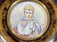 Pair of 1920s Painted Miniatures of Emperor Napoleon & Josephine (26 of 30) Pair of 1920s Painted Miniatures of Emperor Napoleon & Josephine (26 of 30)