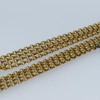 Antique Victorian Long 18ct Rolled Gold Guard Muff Chain Necklace 54" Length (5 of 7) Antique Victorian Long 18ct Rolled Gold Guard Muff Chain Necklace 54" Length (5 of 7)