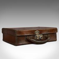 Antique Suitcase, English, Leather, Travelling Sample Case, Edwardian c.1910 Antique Suitcase, English, Leather, Travelling Sample Case, Edwardian c.1910