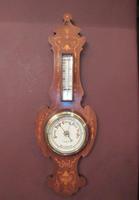Antique Sheraton Inlaid Banjo Barometer (7 of 7) Antique Sheraton Inlaid Banjo Barometer (7 of 7)