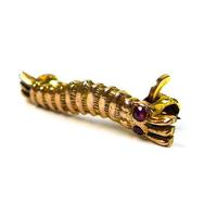 WWII Caterpillar Club 9ct Gold Brooch, Modelled as a Silk Worm (3 of 3) WWII Caterpillar Club 9ct Gold Brooch, Modelled as a Silk Worm (3 of 3)