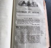 1826 Collection of 79 Government Acts Passed in the Seventh Year of the Reign of His Majesty King George the Fourth (4 of 8) 1826 Collection of 79 Government Acts Passed in the Seventh Year of the Reign of His Majesty King George the Fourth (4 of 8)