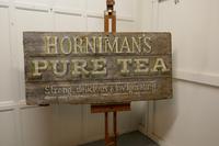 Large Painted Wooden Advertising Sign, “HORNIMAN’S PURE TEA” (3 of 8) Large Painted Wooden Advertising Sign, “HORNIMAN’S PURE TEA” (3 of 8)