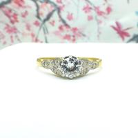 Art Deco 18ct Platinum Old Cut Diamond Solitaire Engagement Ring 0.35ct c.1920 (6 of 11) Art Deco 18ct Platinum Old Cut Diamond Solitaire Engagement Ring 0.35ct c.1920 (6 of 11)