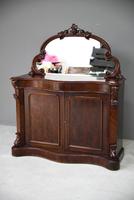 Victorian Mahogany Serpentine Mirror Back Chiffonier (10 of 12) Victorian Mahogany Serpentine Mirror Back Chiffonier (10 of 12)