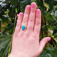 Vintage 18ct Yellow Gold & Turquoise Solitaire Ring (7 of 7) Vintage 18ct Yellow Gold & Turquoise Solitaire Ring (7 of 7)
