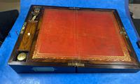 Rosewood William IV Writing Slope with Mother of Pearl Inlay (16 of 24) Rosewood William IV Writing Slope with Mother of Pearl Inlay (16 of 24)
