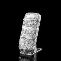 Antique Solid Silver Victorian Cigar Cheroot Case "Castle Top" Windsor Castle Design - Nathaniel Mills 1844 (7 of 12) Antique Solid Silver Victorian Cigar Cheroot Case "Castle Top" Windsor Castle Design - Nathaniel Mills 1844 (7 of 12)