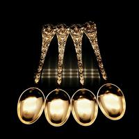 Antique Set of 4 Solid Silver Gilt Spoons with Highly Embossed Design - Henry William Curry 1871 (2 of 14) Antique Set of 4 Solid Silver Gilt Spoons with Highly Embossed Design - Henry William Curry 1871 (2 of 14)