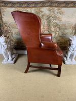 Georgian Style Leather Wingback Armchair (5 of 5) Georgian Style Leather Wingback Armchair (5 of 5)