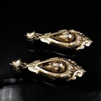 Antique Victorian Etruscan Revival Grape 9ct Gold Long Drop Dangle Earrings (4 of 9) Antique Victorian Etruscan Revival Grape 9ct Gold Long Drop Dangle Earrings (4 of 9)