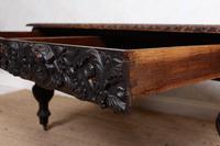 Carved Oak Desk Library Table Gothic Jacobean Large 19th Century (15 of 18) Carved Oak Desk Library Table Gothic Jacobean Large 19th Century (15 of 18)