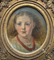 Fine Original 19th Century Circular Oil Portrait Painting of a Child for Reframing/tlc (3 of 11) Fine Original 19th Century Circular Oil Portrait Painting of a Child for Reframing/tlc (3 of 11)