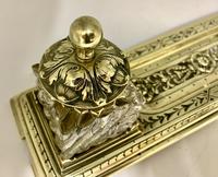 Victorian Brass Inkwell Desk Companion c.1875 (4 of 9) Victorian Brass Inkwell Desk Companion c.1875 (4 of 9)