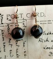 Antique Victorian Agate Drop Earrings, 9ct Gold (6 of 10) Antique Victorian Agate Drop Earrings, 9ct Gold (6 of 10)