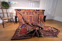 Large Mid 20th Century Colourful Flat Weave Woolen Rug (2 of 15) Large Mid 20th Century Colourful Flat Weave Woolen Rug (2 of 15)