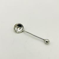 Antique 1902 Small Sterling Silver Salt Spoon