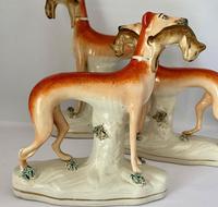 Superb Trio of Staffordshire Whippets c.1850 (6 of 13) Superb Trio of Staffordshire Whippets c.1850 (6 of 13)
