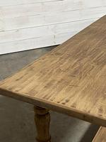 Nice Large Bleached Oak Farmhouse Dining Table With Extensions (11 of 35) Nice Large Bleached Oak Farmhouse Dining Table With Extensions (11 of 35)
