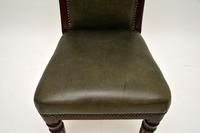 Antique Victorian Solid Mahogany & Leather Desk / Side Chair (7 of 10) Antique Victorian Solid Mahogany & Leather Desk / Side Chair (7 of 10)