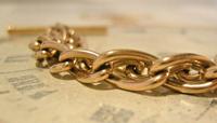 Victorian Pocket Watch Chain 1890s Antique 18ct Rose Rolled Gold Albert With T Bar (5 of 10) Victorian Pocket Watch Chain 1890s Antique 18ct Rose Rolled Gold Albert With T Bar (5 of 10)