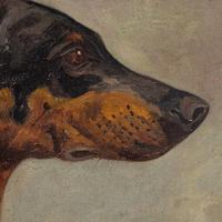 Wilhelm Westerop, Portrait of a Doberman, Oil Painting (10 of 10) Wilhelm Westerop, Portrait of a Doberman, Oil Painting (10 of 10)
