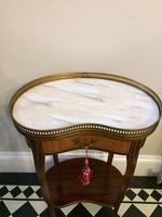 Antique French Kidney Shaped Side Table with Marble Top (2 of 10) Antique French Kidney Shaped Side Table with Marble Top (2 of 10)