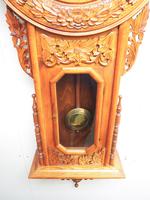 Massive Rare Antique Carved Walnut 8-Day Drop Dial Striking Wall Clock (13 of 14) Massive Rare Antique Carved Walnut 8-Day Drop Dial Striking Wall Clock (13 of 14)