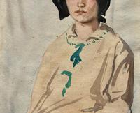 Original Antique Watercolour Portrait Painting of a Girl Guide c.1919 (6 of 9) Original Antique Watercolour Portrait Painting of a Girl Guide c.1919 (6 of 9)