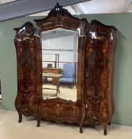 Figured Walnut French Antique Bombe Wardrobe (9 of 10) Figured Walnut French Antique Bombe Wardrobe (9 of 10)