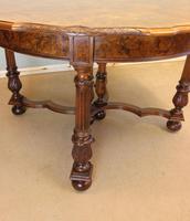Antique Burr Walnut Extending Dining Table Eight Seater (14 of 14) Antique Burr Walnut Extending Dining Table Eight Seater (14 of 14)