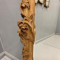 Large Carved Wood Overmantle Mirror (8 of 9) Large Carved Wood Overmantle Mirror (8 of 9)