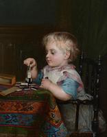 Wonderful Pair of Antique Oil Paintings of Children - Frank Albert Philips 1835 - 1903 (3 of 11) Wonderful Pair of Antique Oil Paintings of Children - Frank Albert Philips 1835 - 1903 (3 of 11)