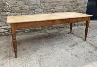 Large Antique Pine Farmhouse Table on Turned Legs (2 of 19) Large Antique Pine Farmhouse Table on Turned Legs (2 of 19)